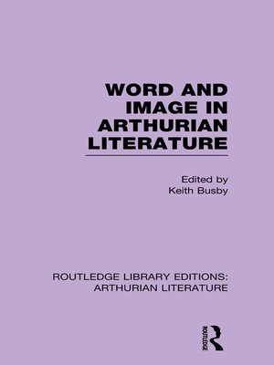 cover image of Word and Image in Arthurian Literature